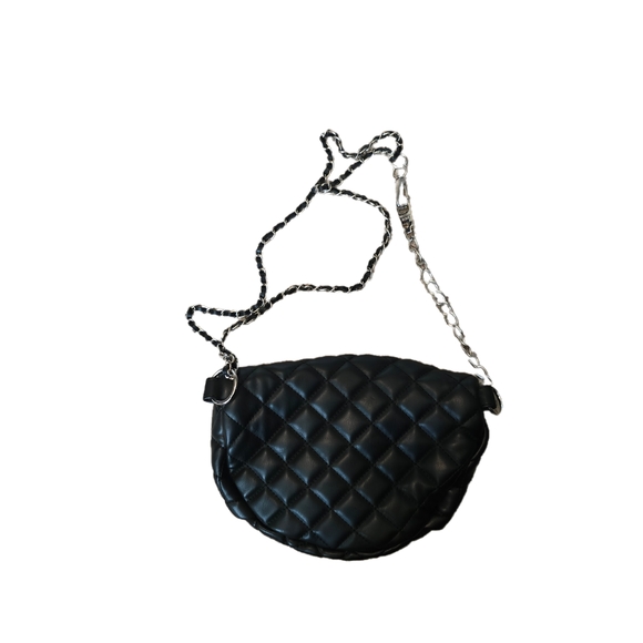 Steve Madden Waist Belt Black Quilted - Picture 3 of 6
